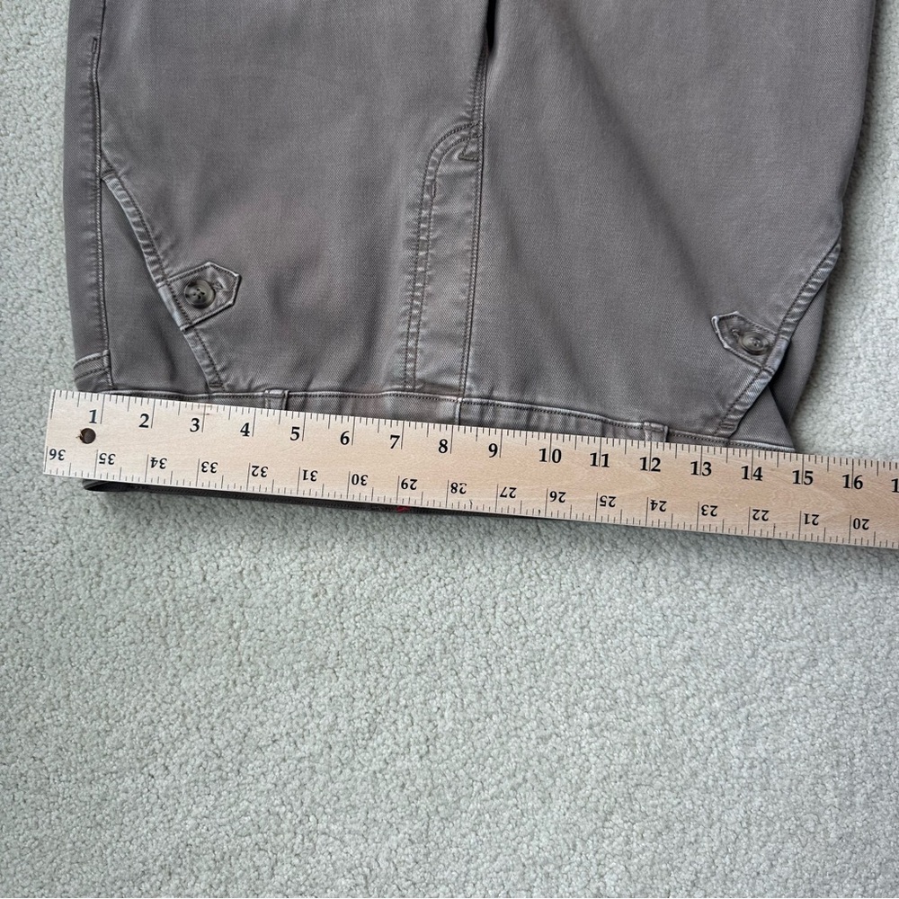 SPANX Stretch Twill Cropped Wide Leg Pants. Tan/taupe. Size Medium. - Picture 6 of 12